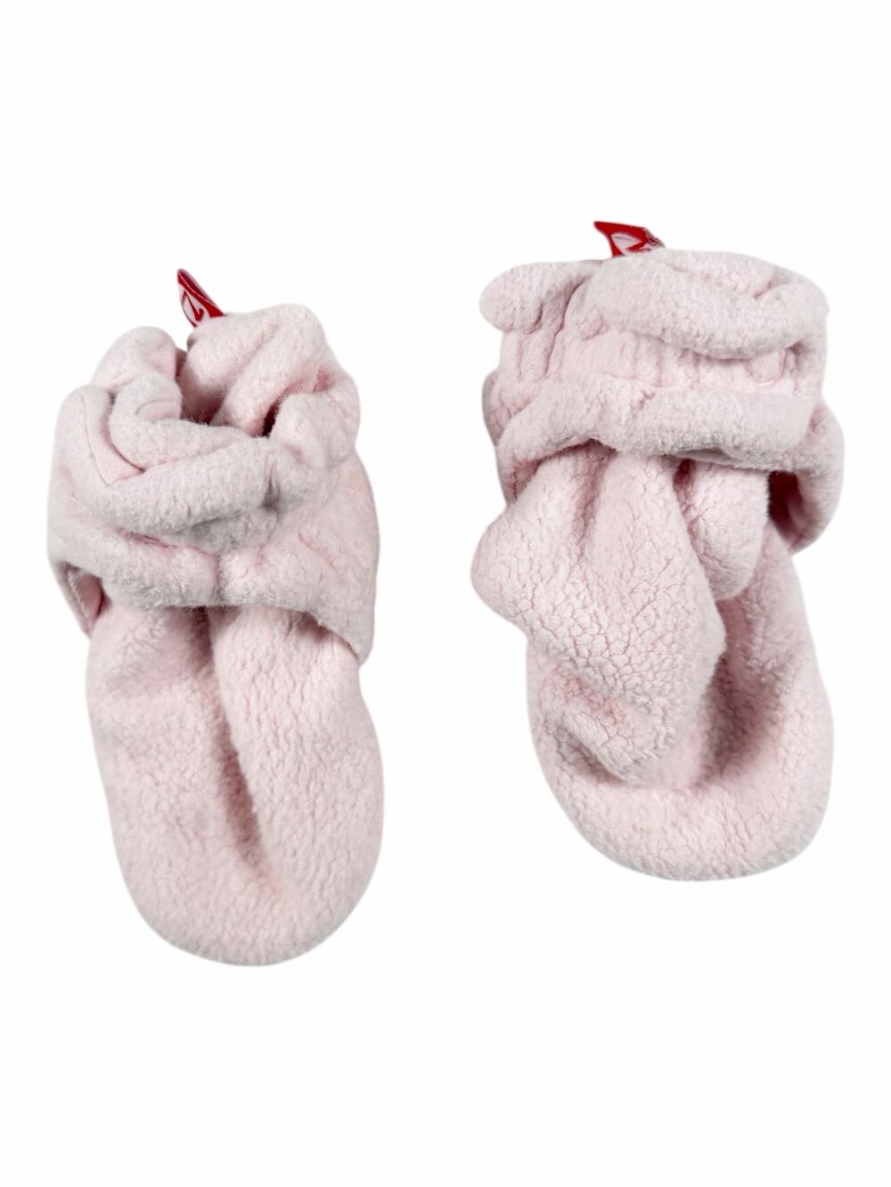 Zutano Baby Pink Fleece Booties 12 months